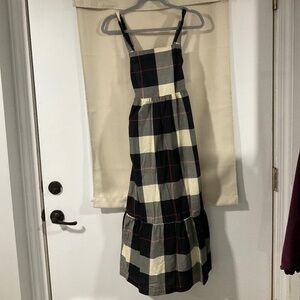 Urban outfitters plaid open back midi dress